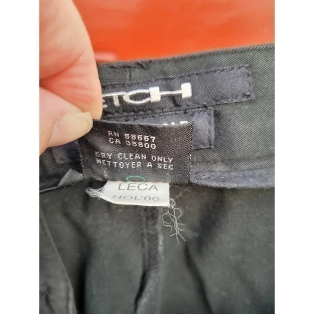Kenneth Cole New York Black Stretch Preppy Cotton Men's Dress‎ Pants